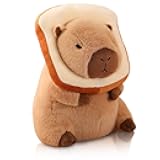 12 Inch Cute Capybara Plush Kawaii Soft Capybara Plush Doll Pillow with Bread Capybara Stuffed Aniamls Toys for Girls Kids Adults Birthdays Valentines Gift (Capybara Plush for Kids)