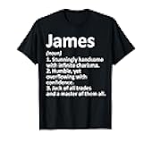 James Definition Personalized Name Funny Birthday Gift Idea T-Shirt