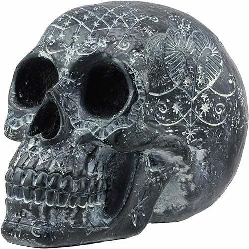 Ebros Gift Gótico Erzulie Freda Veve Haitiano Antiguo Vudú Hechizos de Amor Romance Talismán Tatuaje Cráneo Estatua Gótica Cráneo Lwas Voudou Loa