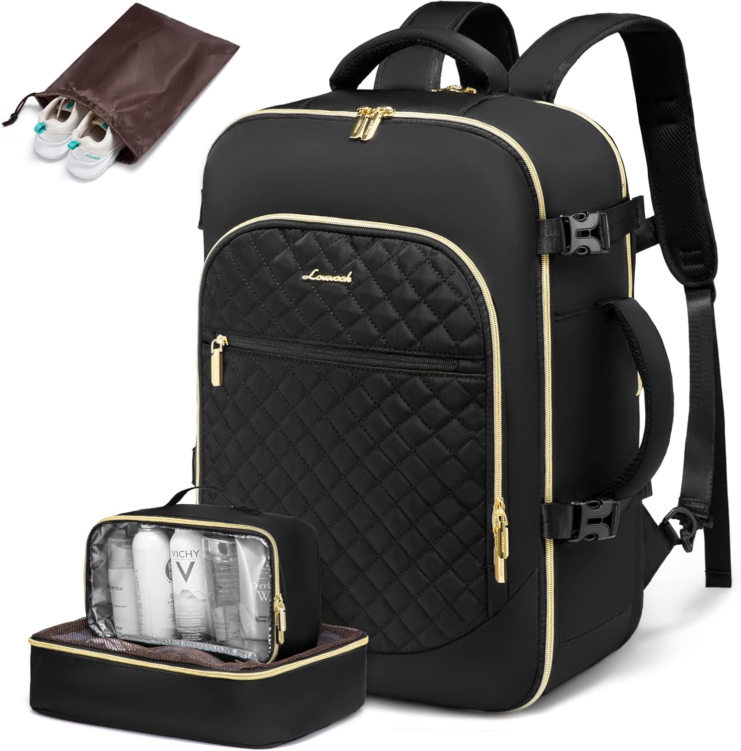 LOVEVOOK Travel Laptop Backpack for Women, 30L Large Carry