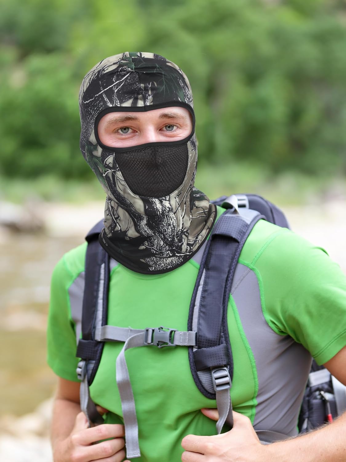 SATINIOR 9 Pcs Camo Balaclava Ski Mask Full Face Sun Mask for Men Women Face Cover Breathable UV Protection for Outdoor Sport - Image 6