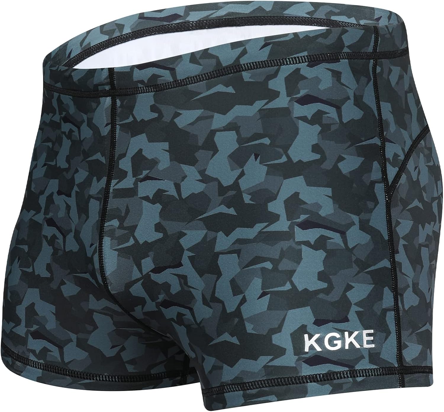 K898 Men's Square Leg Swimming Jammer Shorts UPF50+,Men Swimsuit Swim Jammers Fabric Shape Retention