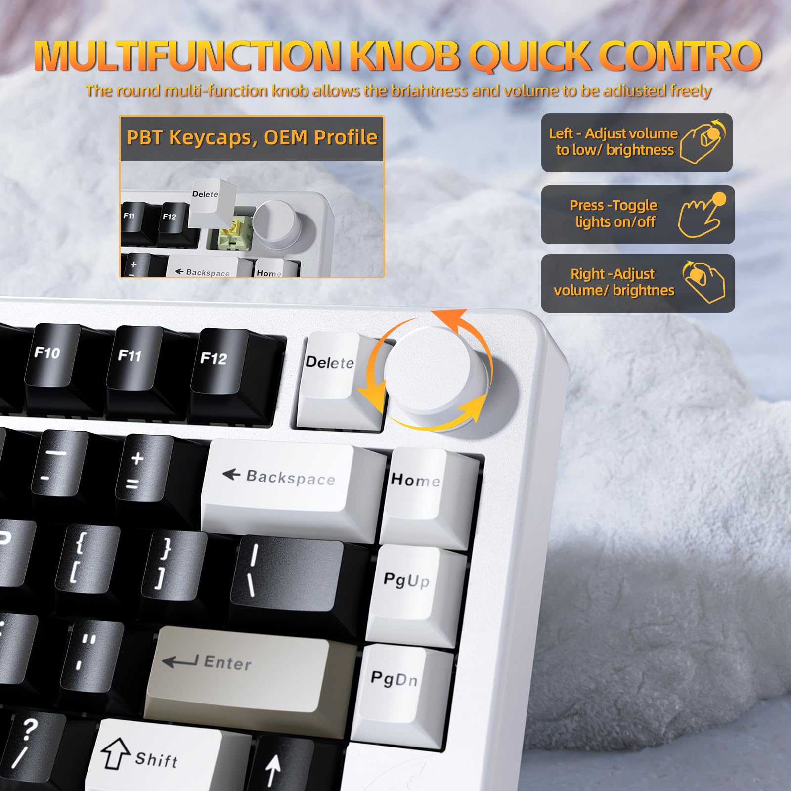 Amazon.com: FELICON x Attack Shark X86 75% Aluminum CNC Wireless