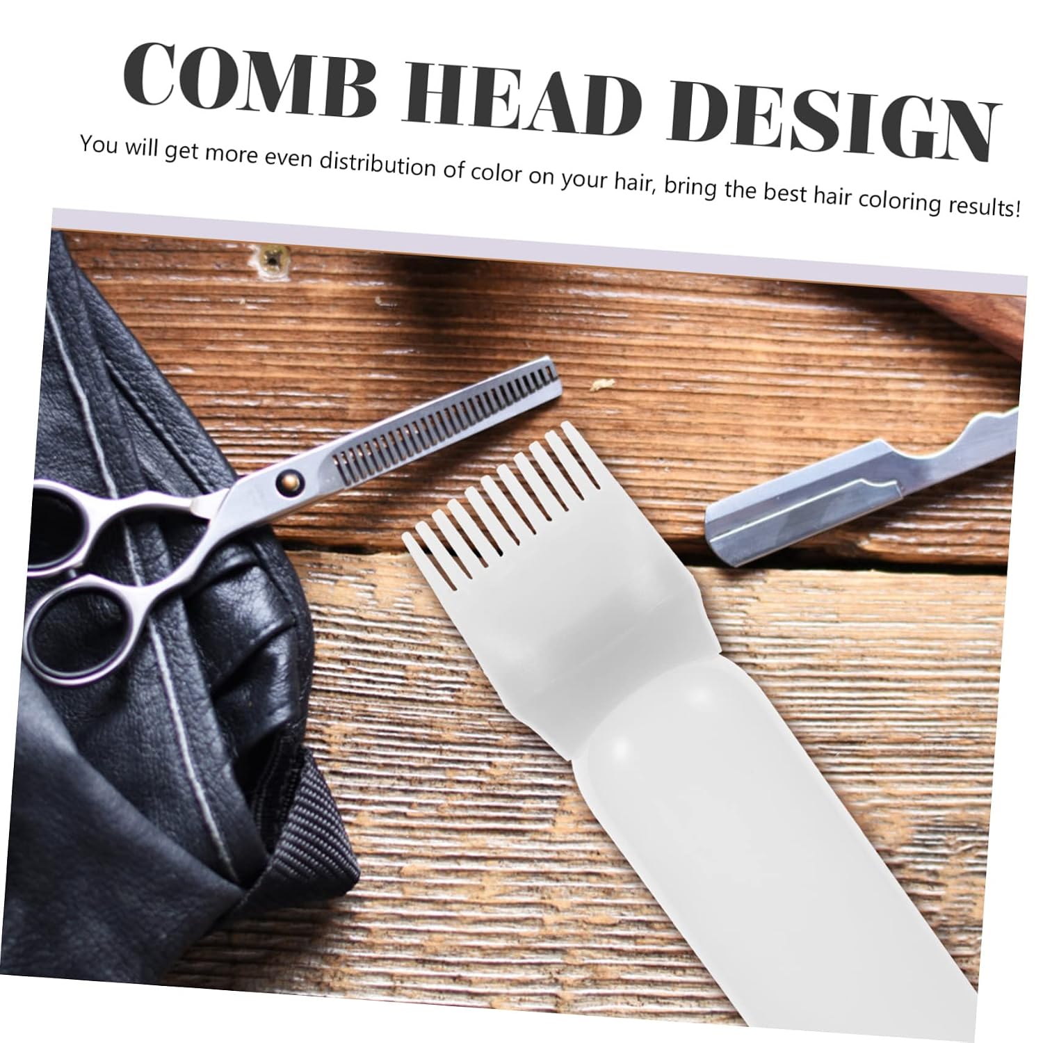 6pcs Hair Dye Applicator Bottle Root Comb for Hair Oil and Color Application Easy Squeeze Design for Precise Use Dyeing