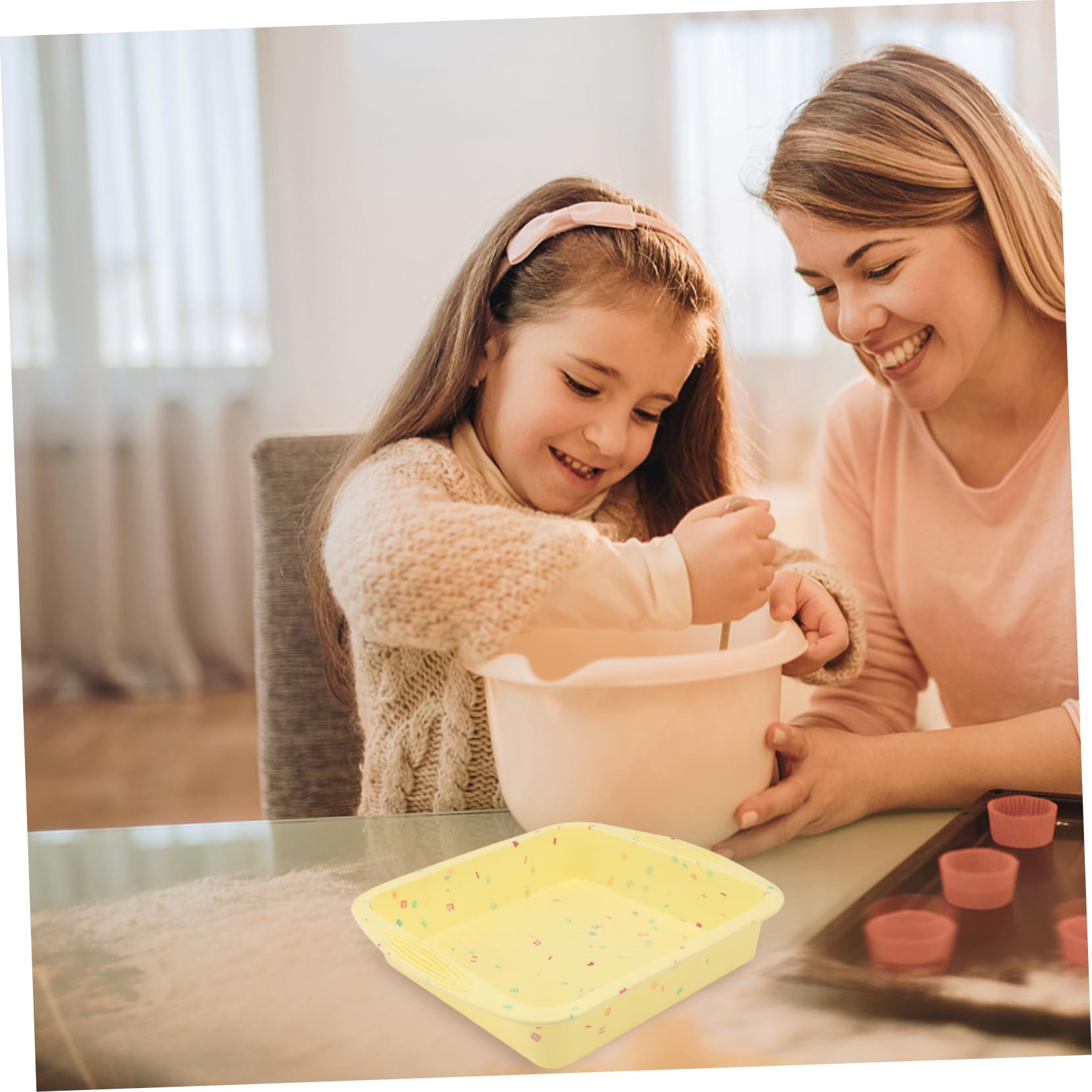 FUNOMOCYA Non-stick Silicone Cake Mold 9 Inches Easy to Use Ideal for Home Commercial Baking