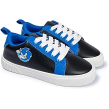 Sonic The Hedgehog Boys Court Sneakers, Black
