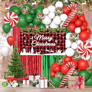 AIBIIN 154 PCS Christmas Party Decorations