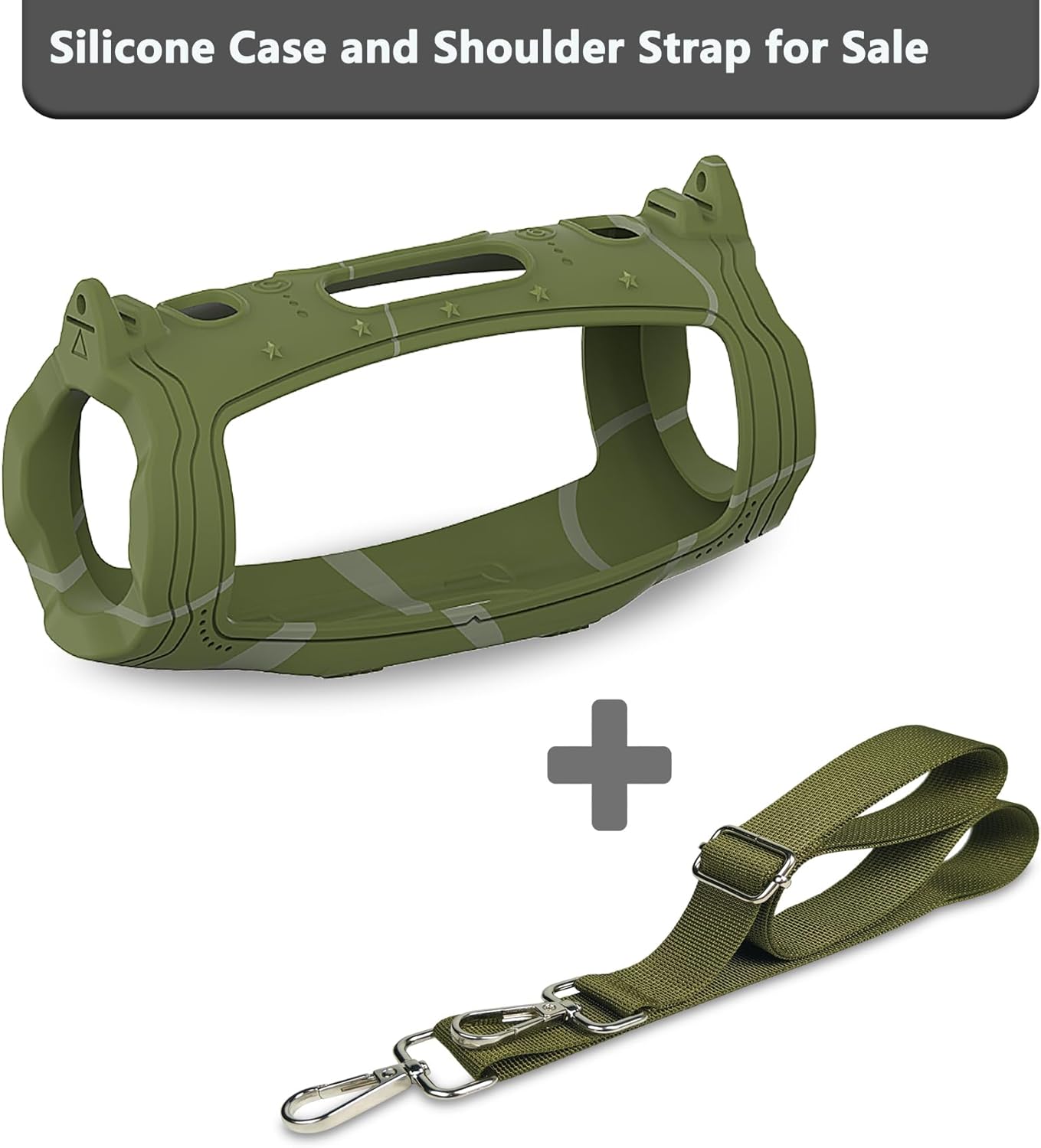 JCHPINE Silicone Case for JBL Charge 6 Portable Speaker, Protective Cover for JBL Charge 6 Pro AI Sound Speaker Accessories (Squad Case) - Image 4