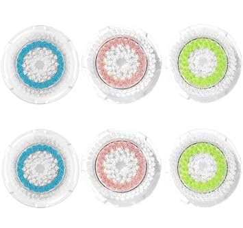 Facial Cleansing Brush Head Replacements Compatible with Clarisonic Mia 1, Mia 2, Mia Fit, Alpha Fit, Smart Profile Uplift, Deep Pore Face Brush Head Replacement Cleaning ToolMutil Color
