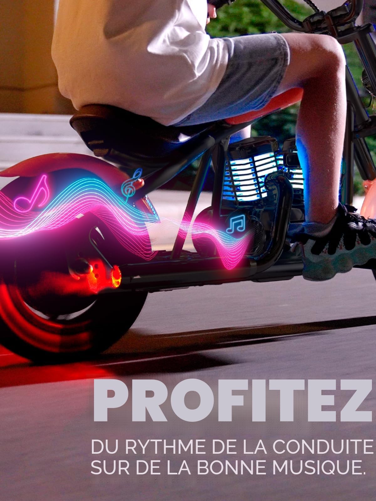 HYPER GOGO Challenger 12 Plus Motocross Électrique pour Enfants, Moto Électrique avec Haut-parleur Bluetooth, Moteur 160W, Modes de Vitesse de 8/12/16 KMH, Autonomie de 12KM, pour les Enfants 6-12 Ans