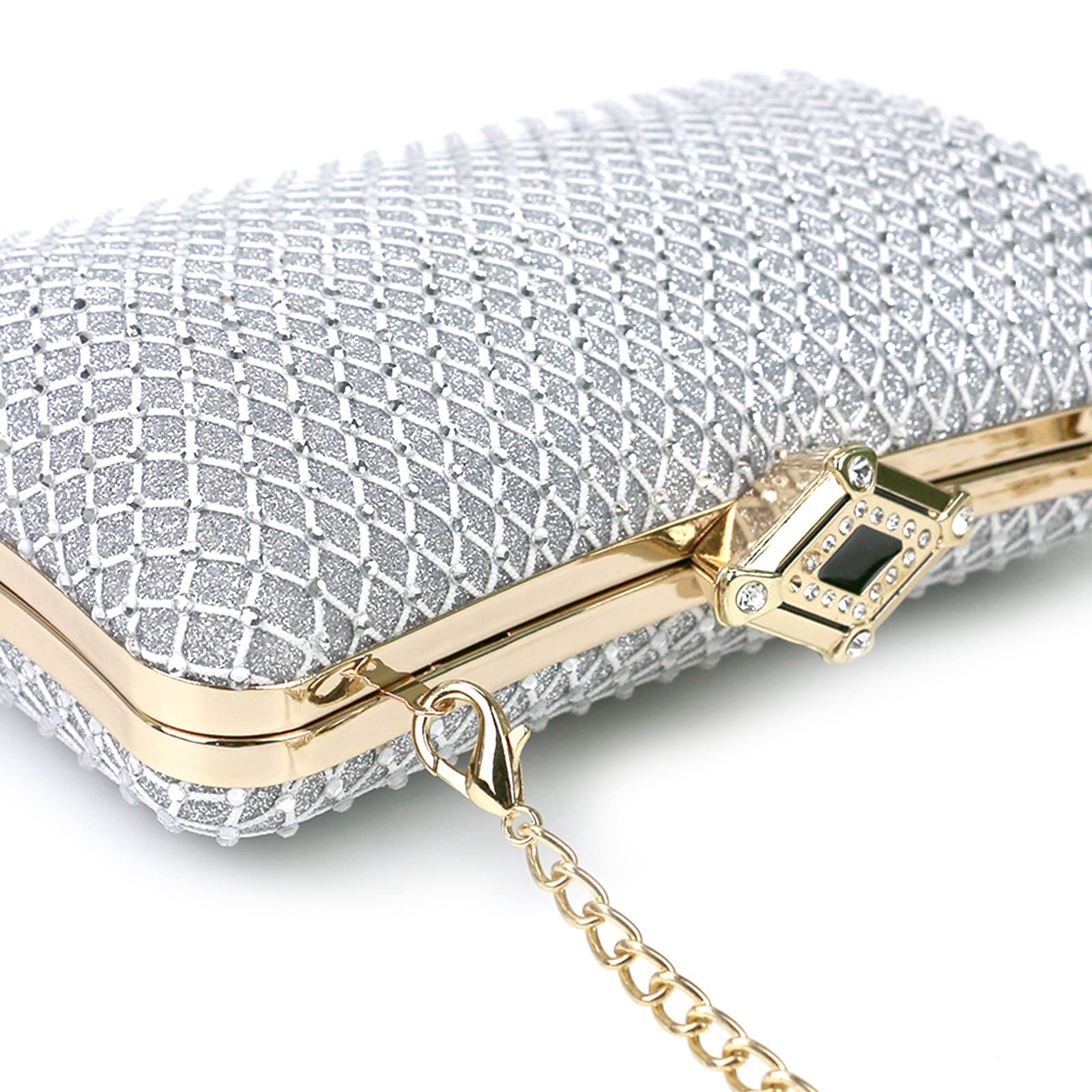 Mayoii Sprankelende strass strikenvangtas voor dames, diamantglitter Mayoii Sprankelende strass strikenvangtas voor dames, diamantglitter