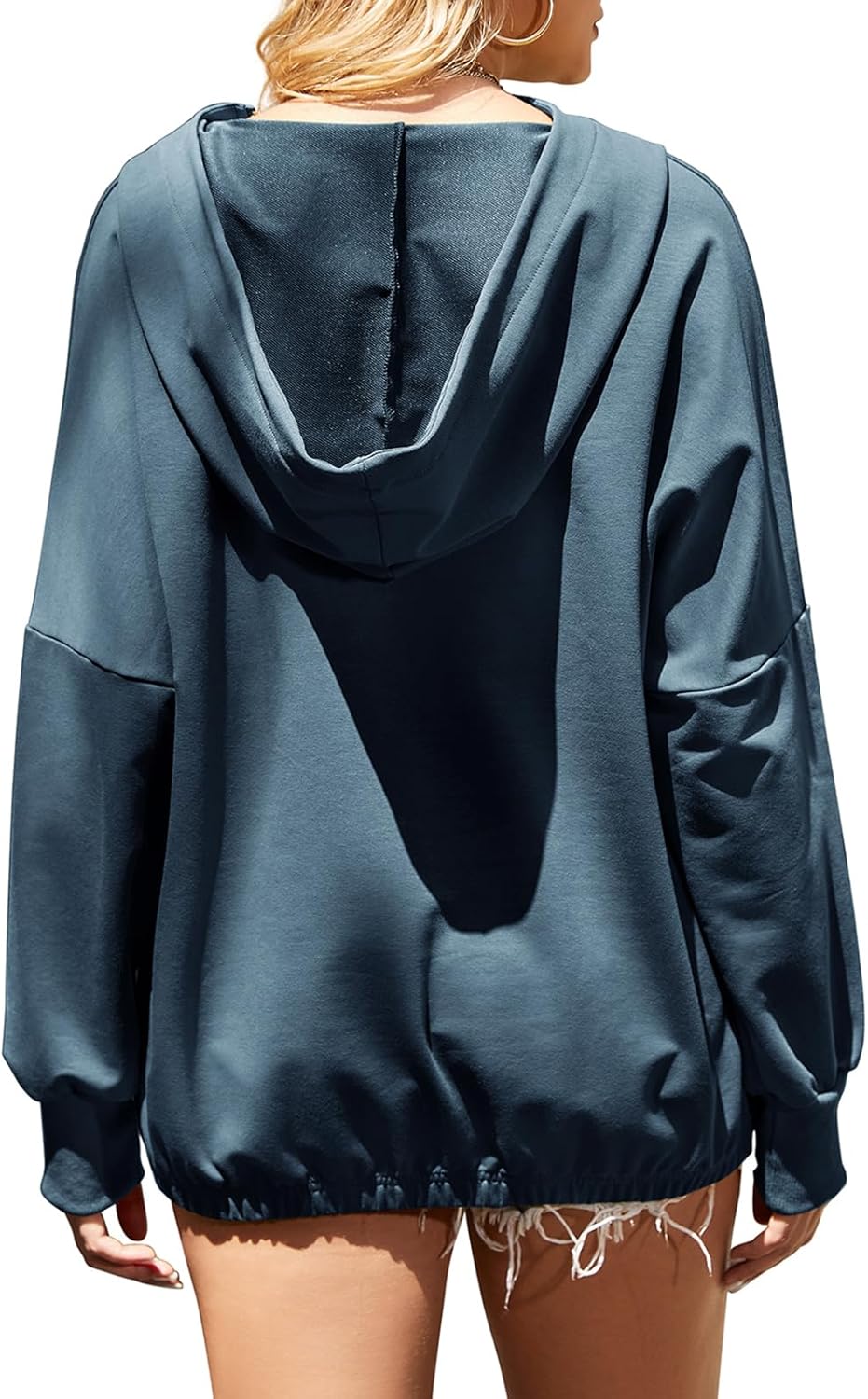 Women Fall Outfits Oversized Hoodies Sweatshirt Casual Long Sleeve Sweatshirt Pullover Zip Up Hoodies - Image 3