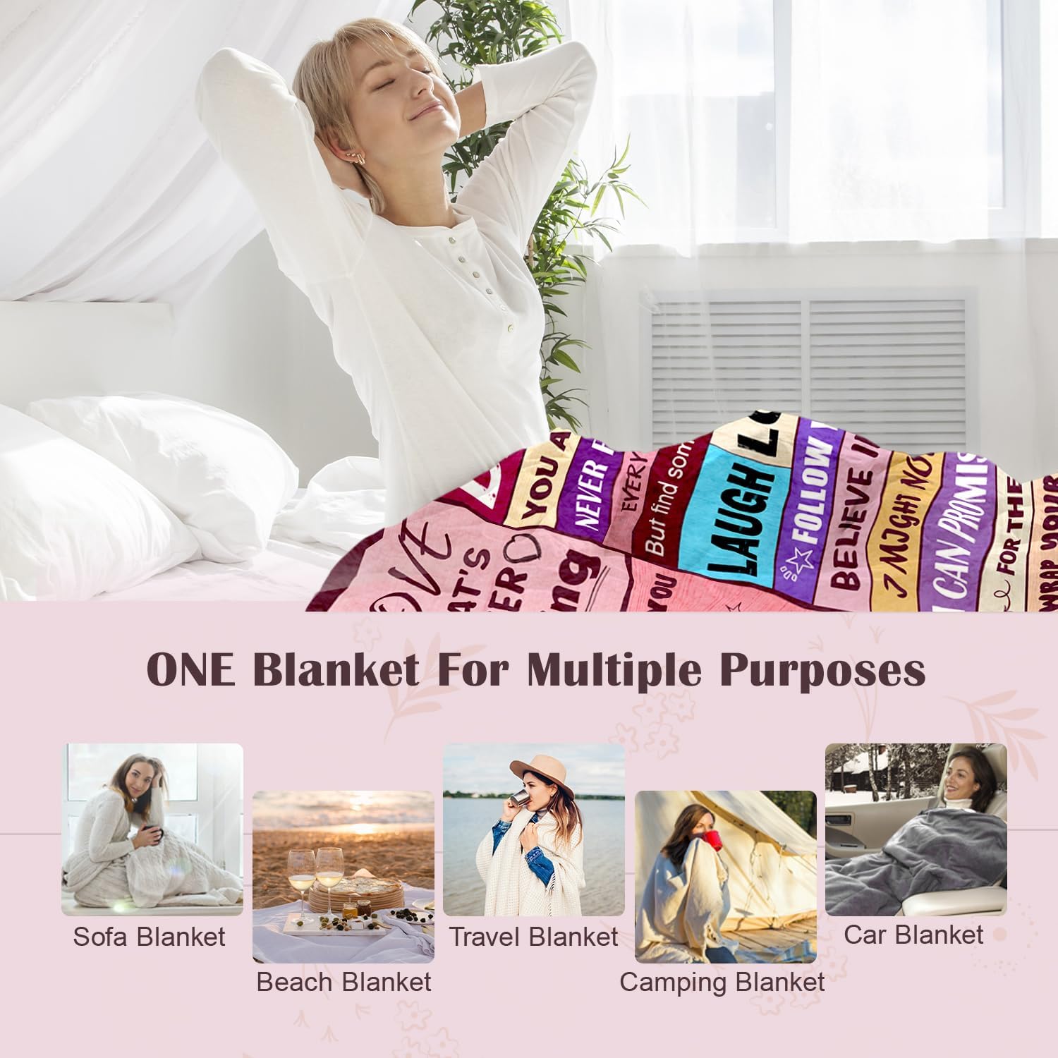 Daughter Gifts from Mom Dad - Daughter Birthday Gifts Unique - Birthday Gift for Daughters Adult - Christmas Valentines Mothers Day & Graduation Gift for Daughters - to My Daughter's Blanket 50"x60" - Image 7