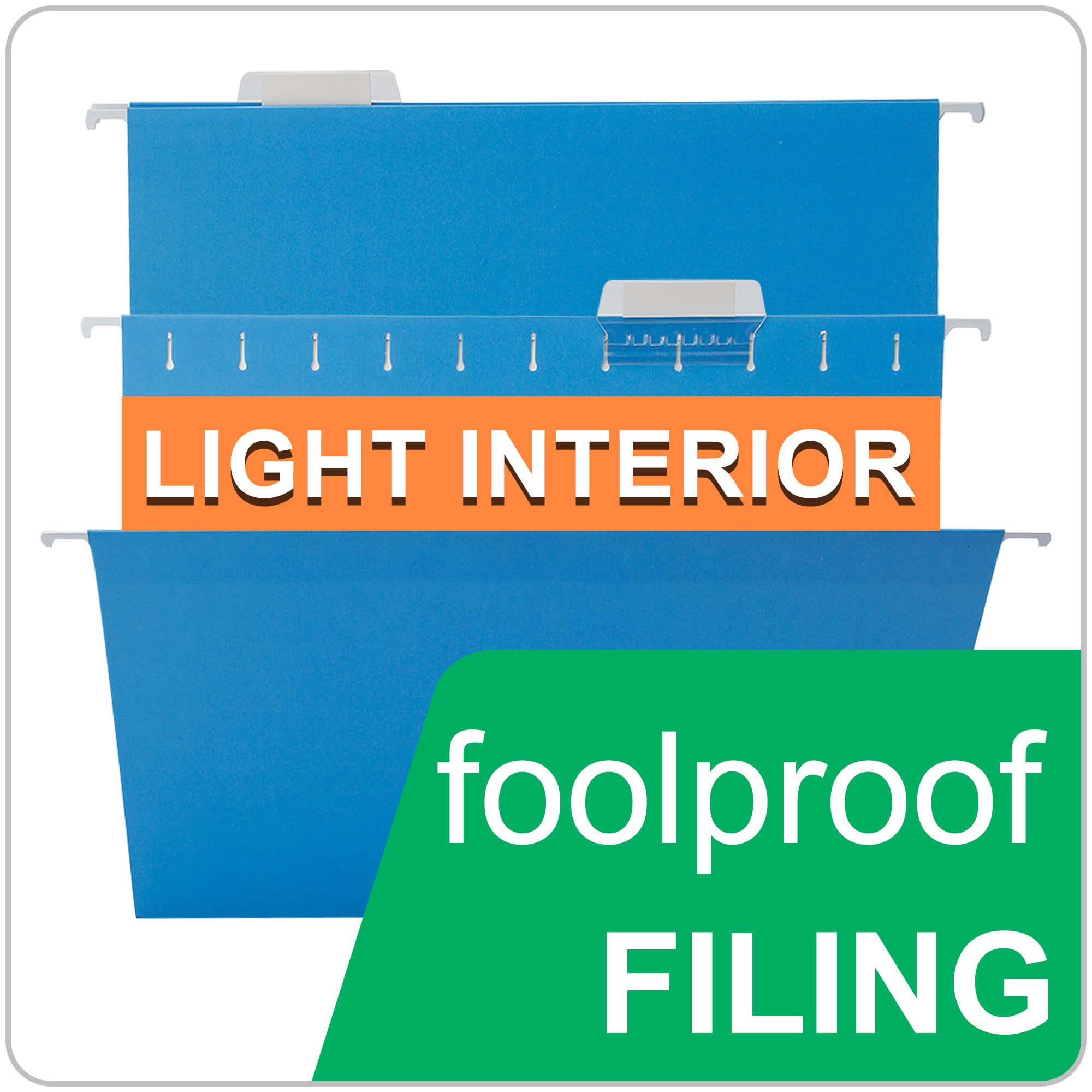Hanging File Blue Snapklik.com : Blue Hanging File Folders,50 Packs Reinforced Hang ...