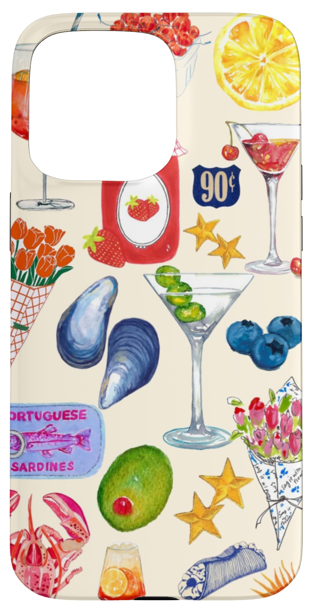 European Summer Case for iPhone 15 Pro Max