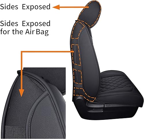 Miniatura 4 de YIERTAI - Fundas impermeables de piel sintética para asiento de Toyota Tundra 2008-2021 2008-2021 Crewmax y Crew Cab con cabina doble extendida y