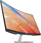 Dell S3222HN 32-inch FHD 1920 x 1080 at 75Hz Curved Monitor, 1800R Curvature, 8ms Grey-to-Grey Response Time (Normal Mode), 16.7 Million Colors, Black (Latest Model)