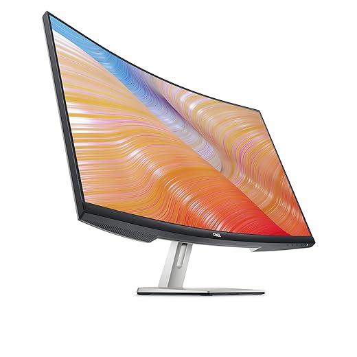 Dell S3222HN 32-inch FHD 1920 x 1080 at 75Hz Curved Monitor, 1800R Curvature, 8ms Grey-to-Grey Response Time (Normal Mode), 16.7 Million Colors, White (Renewed)