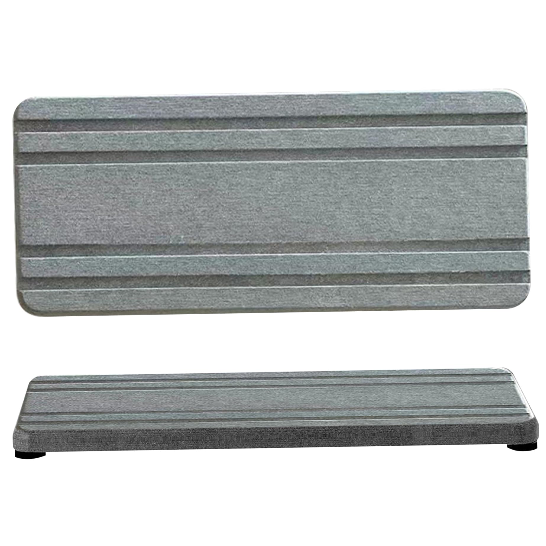 Alfombrilla de piedra absorbente de agua para fregadero en pack de 2 unidades