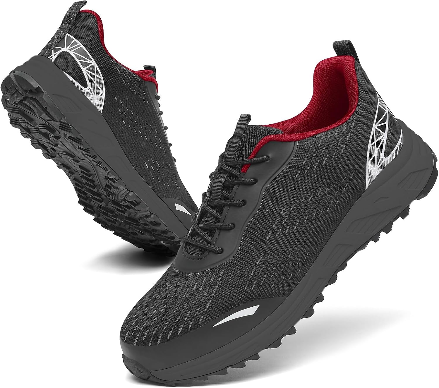 VikoViren Steel Toe Shoes for Men Women Comfortable Lightweight Safety Work Shoes Non Slip Puncture Proof Indestructible Construction Steel Toe Sneakers