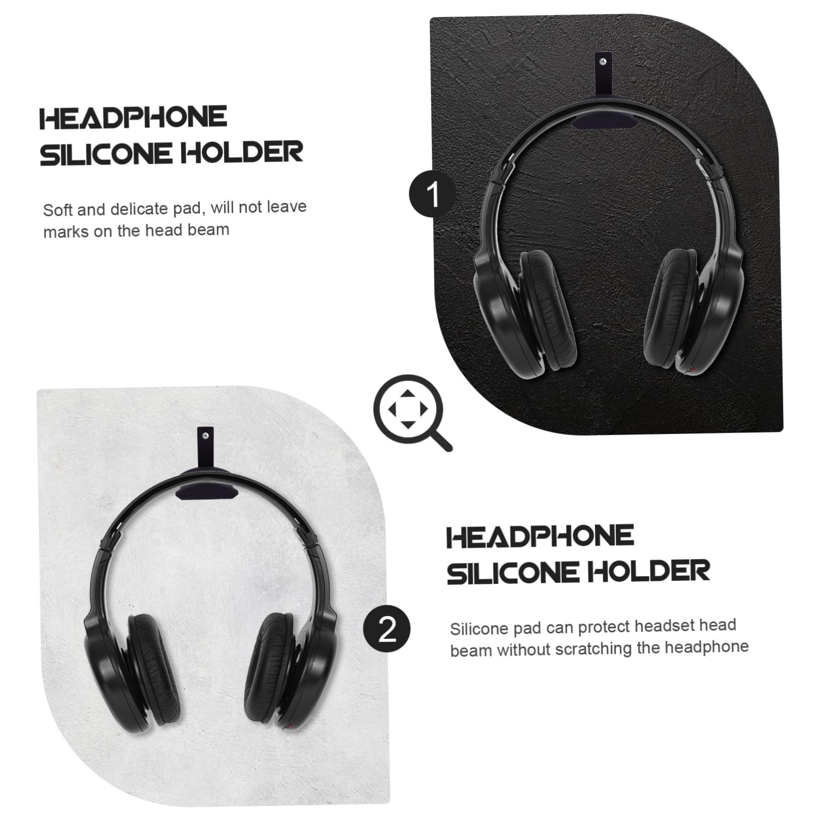 Ciieeo 3piezas Soporte Para Auriculares De Aleación De Colgador Bajo Escritorio Diseño y Instalación Para Gaming y