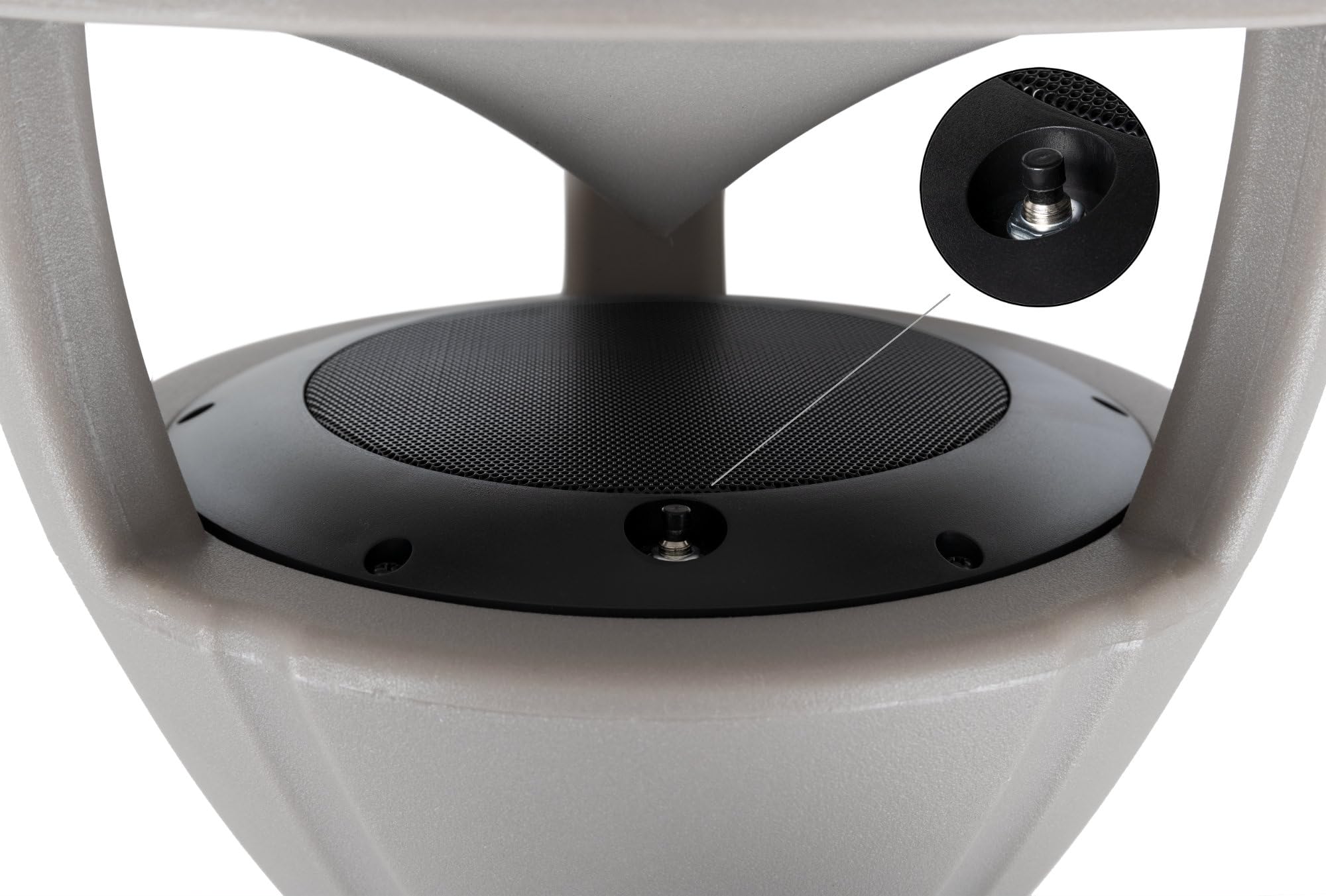 McGrey WPL-660GY BT Paire d'Enceintes Extérieures 360° - 2 Enceintes Jardin Actives 2 Voies - Portée Bluetooth® env. 10 mètres - Diffusion sonore à 360° - Résistantes à l'eau et aux UV (IP56) - Gris