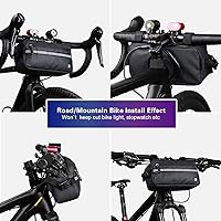 Vista 7 de Rhinowalk Bolsa de Bicicleta Impermeable, Bolsa de Manillar de Bicicleta, Bolsa de Cesta Frontal de Bicicleta, Bolsa de Hombro, Bolsa de Cintura