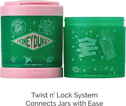 Miniatura 3 de Whiskware Harry Potter - Contenedores apilables para aperitivos para niños y niños pequeños, 3 tazas apilables para aperitivos para la escuela y