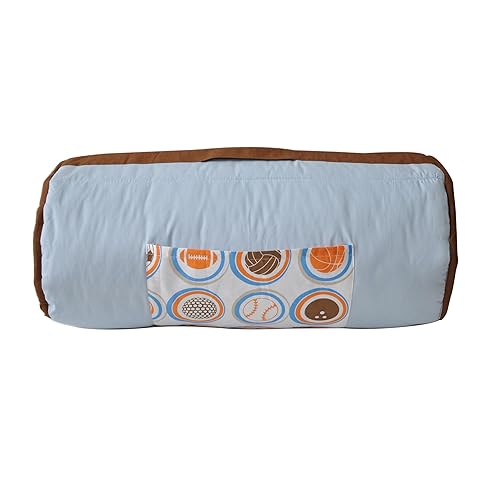 Miniatura 3 de Bacati - Tapete para siesta 100% algodón percal transpirable con almohada para niños pequeños, mide 50 x 20 x 1.5 pulgadas, ideal para guardería y