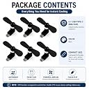 Phone Antics USB Type-C Mini Fan Pack of 6 (OTG Required) | Portable USB-C Cooling Fan for Android Smartphones | Flexible Plug & Play Personal Fan | Compact Pocket Travel Gadget | Black gallery image