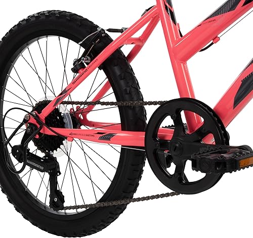 Miniatura 93 de Huffy Stone Mountain Hardtail Mountain Bike for Boys/Girls/Men/Women, 20"/24"/26" Sizes, 6 or 21 Speed Shimano Twist Shifting, Front or Dual