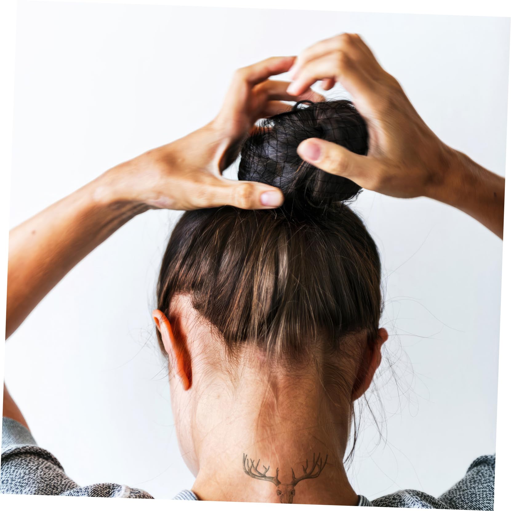 Lot De 100 Filets À Cheveux Invisibles Noirs En Maille Élastique Pour Maintien Sécurisé Idéal Pour Hôpitaux Restauration Et Industrie Alimentaire