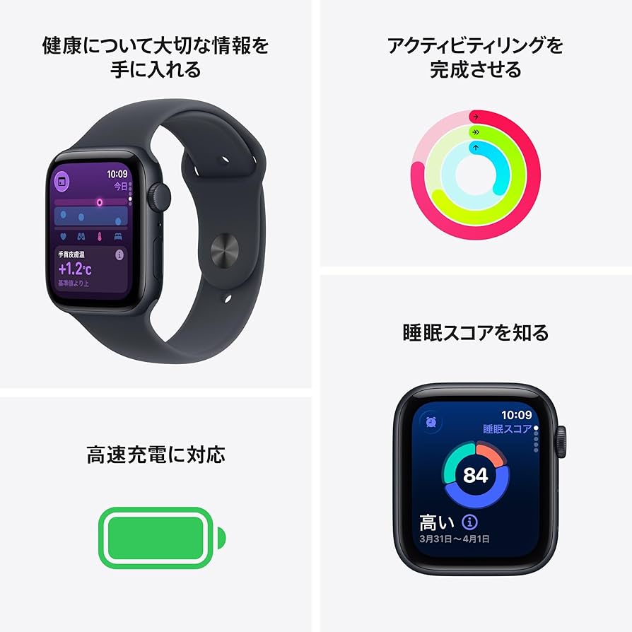 Amazon.co.jp: Apple Watch SE 3(GPS + Cellularモデル)- 44mm