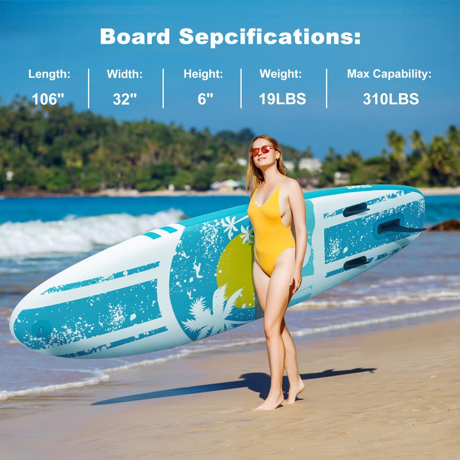 SÄKEE Inflatable Stand Up Paddle Boards with Premium SUP Accessories, Fit for Adults & Youth at All Levels, Traveling Board for Surfing