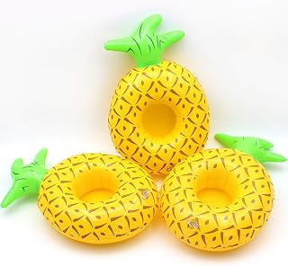 Inflatable Drink Holder 3 Pack Drink Pool Floats Cup Holders for Summer Pool Party, Variety Shape to Choose