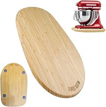 ANOTION Bamboo Sliding Tray Kitchen Appliance - Appliance Slider Compatible with Kitchen Aid 3.5-4.5 Qt Accessories and Attachments Countertop Appliance Slider Ideal for Stand Mixer Small Coffee Maker