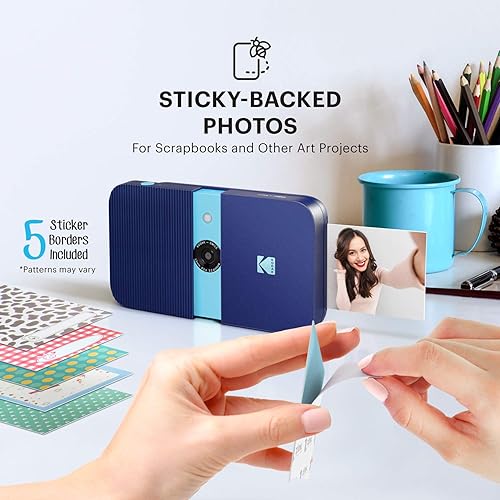 Miniatura 6 de KODAK Smile Instant Print - Kit de álbum de recortes (blancoamarillo) con estuche suave