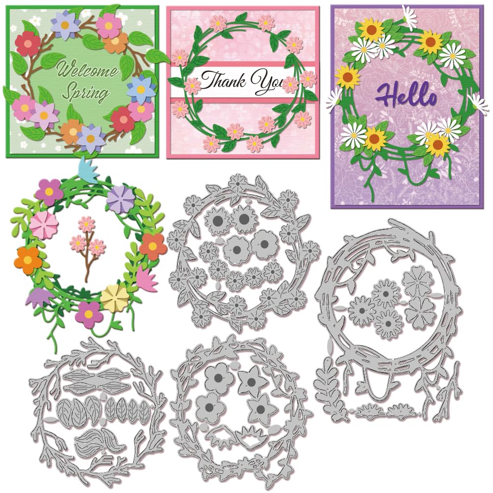 Matrices de découpe fleurs et lierre pour personnaliser vos albums de famille