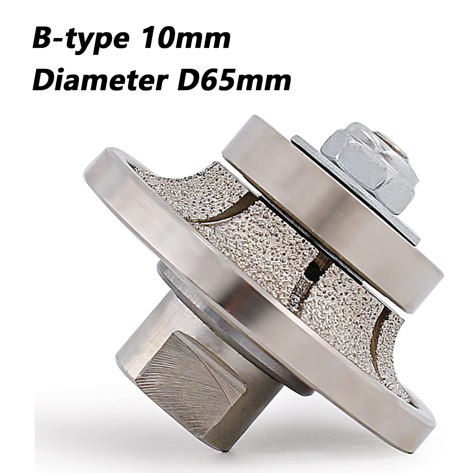 B10 3/8 "Frese Cmt, Fresa Ceppi Mezzo Bullnose Roundover Diamond Hand Profiler per Granito Calcestruzzo Marmo Pietra 5/8-11 Filo