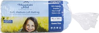Mountain Mist Polyester Quilt Batting, Queen 90-inch-by-108-inch