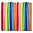 ALINK 100pcs Assorted Colored Plastic Disposable Drinking Straws, 10.2 inch Long Bendy Party Straws