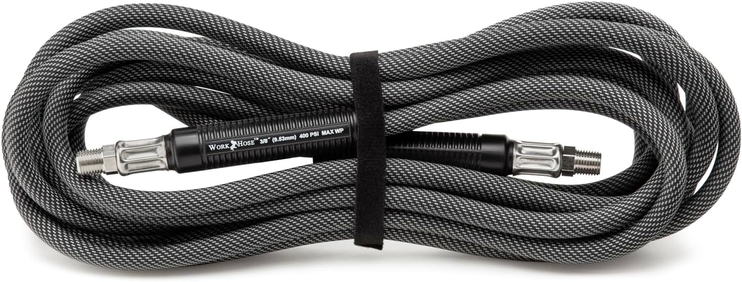 1600 Series 3/8" 400 psi Lightweight Swivel Ends Air Tool Hose Paint Gun Hose (25')