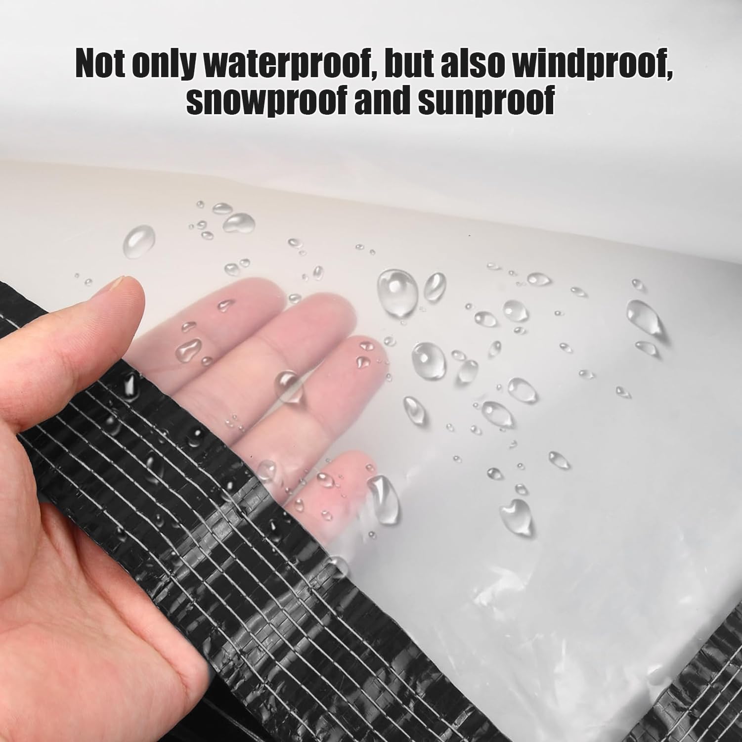Bâche Transparente, 2,5x4,5m Résistant Aux Intempéries Bâche en Plastique avec Oeillets Jardin Imperméable Transparent Bâche PE Couverture De Plantes(2.5x4.5m)