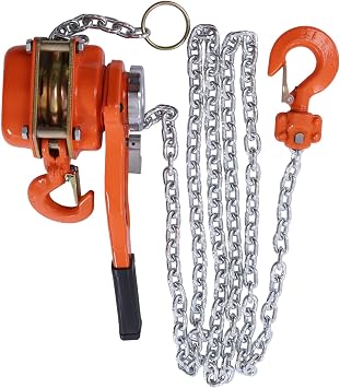 0.75T Manual Lever Hoist Chain Hoist - Lever Block Chain Hoist Come Along Puller, 3M 10ft Lift Manual Chain Ratchet Lever Block Industrial Grade Type Come Along Lift Puller