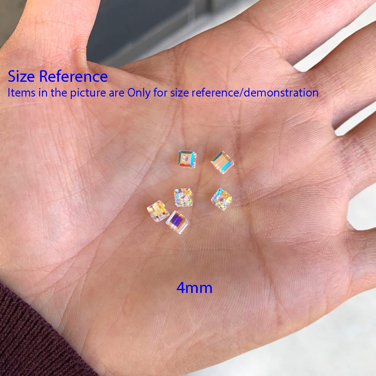 24 perline di cristallo Adabele austriaco 4 mm (0,16 pollici) viola velluto compatibile con cristalli Swarovski Preciosa 5601 SSC427