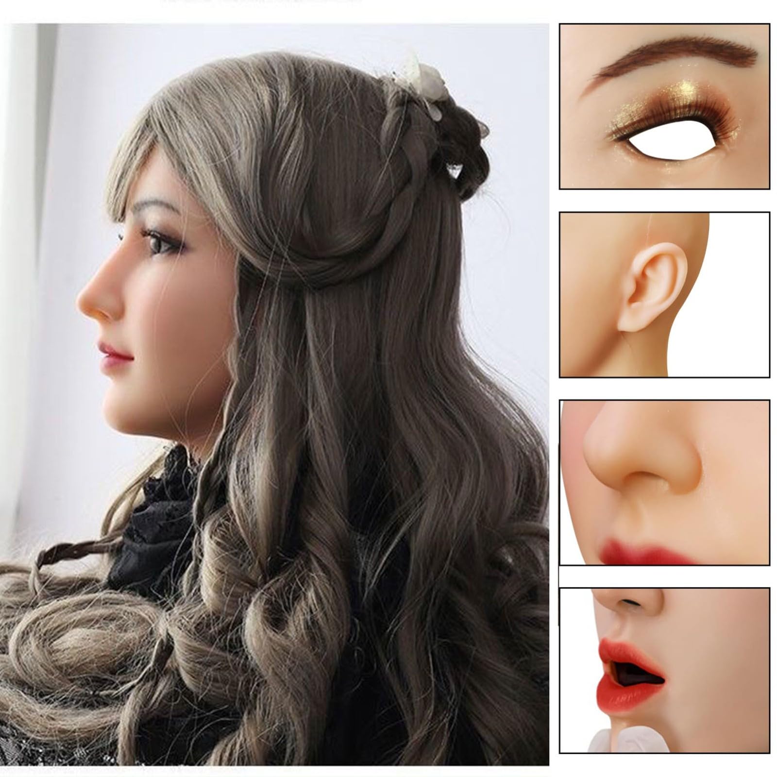 Maschera Neutra Testa Di Donna - Foto 9