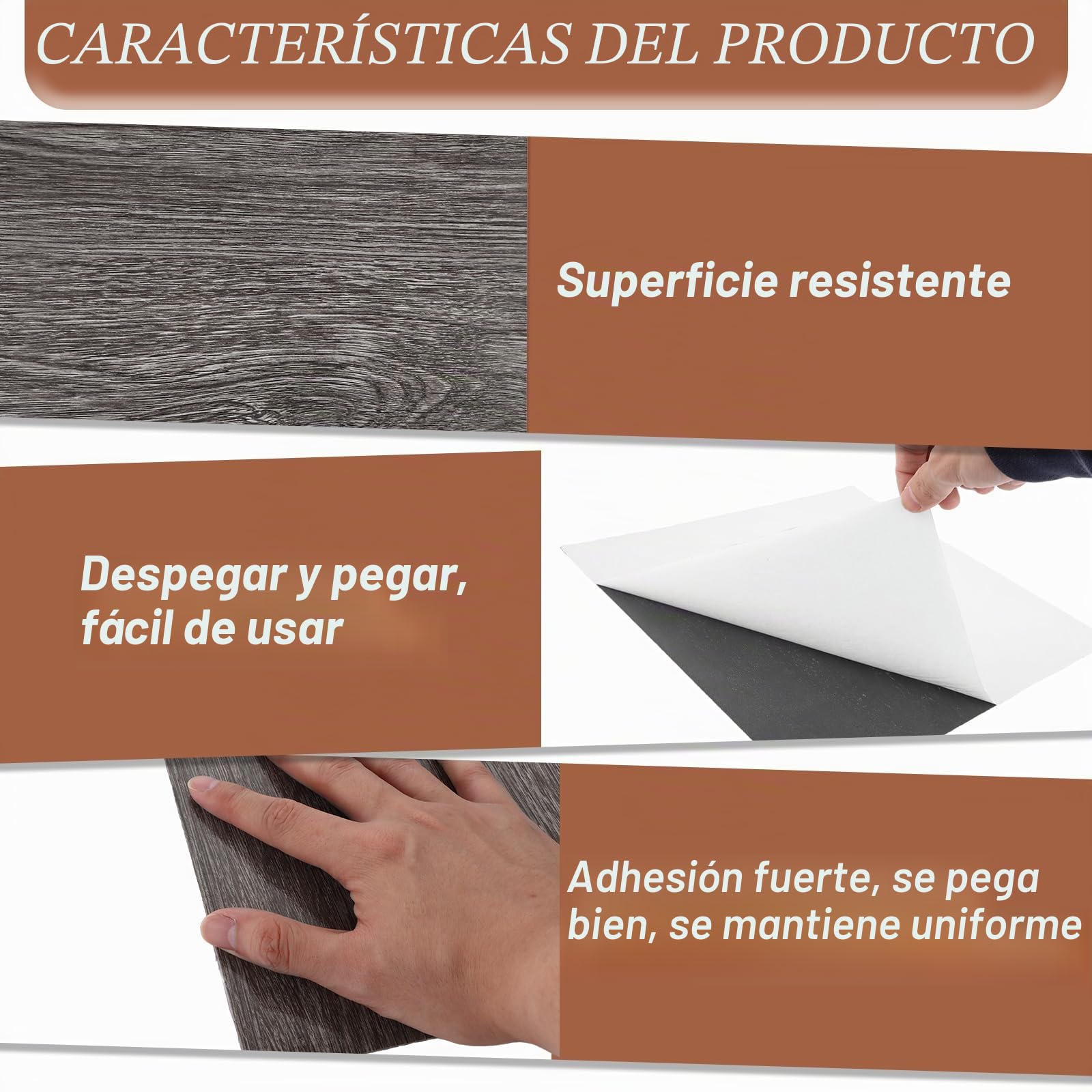 DAJAVE 40 Piezas de Suelo de PVC con Efecto Hormigón 30x30cm, Suelo de Vinilo Autoadhesivo, Baldosas Adhesivas Efecto Hormigón, Suelo de Vinilo Antideslizante, Resistente al Agua, Baldosas de Vinilo