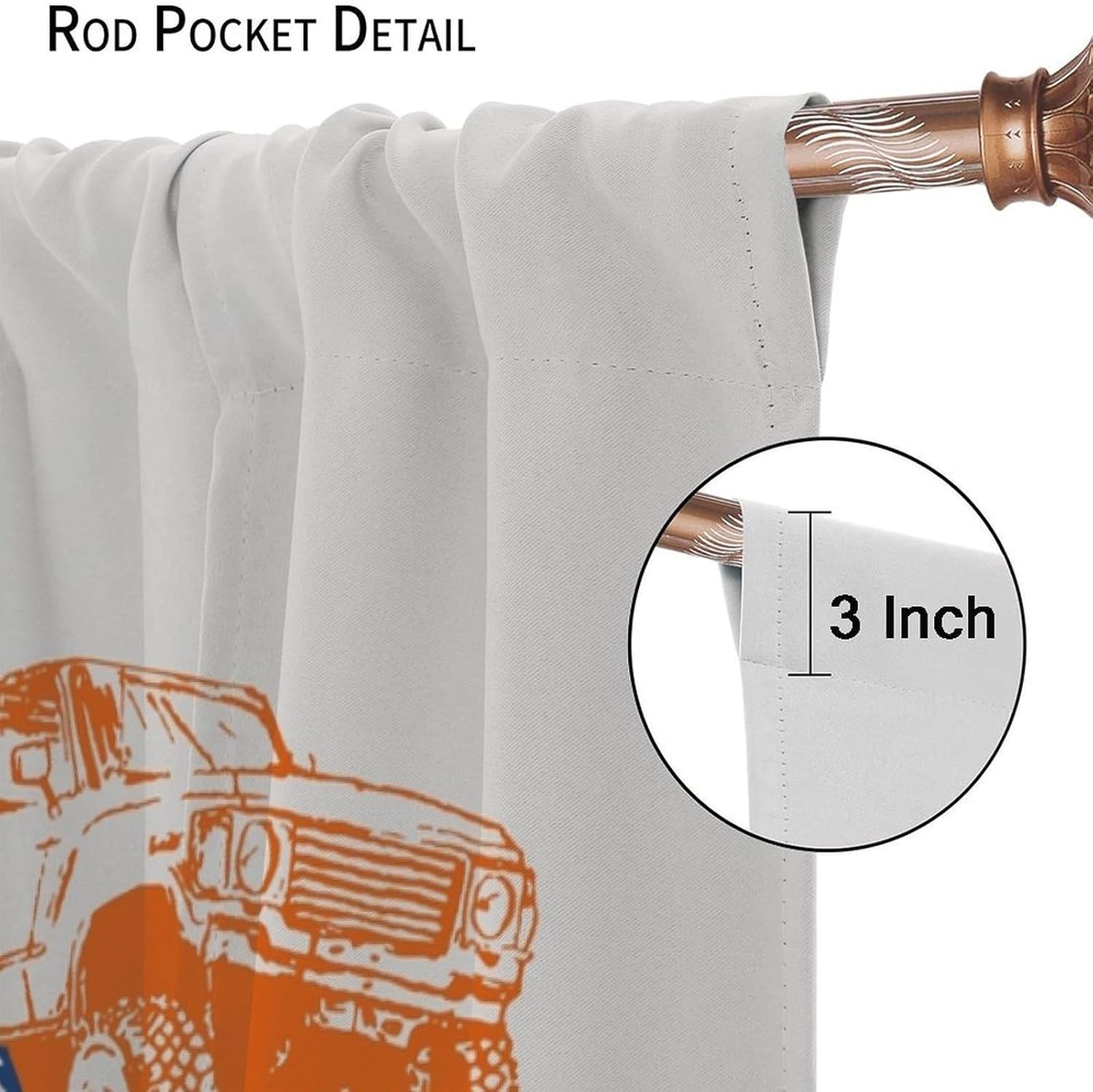 Vintage Cars Printed Window Curtains, Steampunk Cartoon Transportation Colorful Retro, Kitchen Curtains, Boys Girls Room Decor, Mustard Red Green Blue 42" W X 63" L