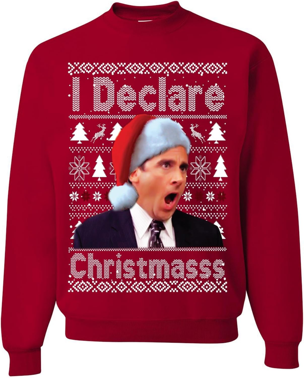 wild custom apparel Well Happy Birthday Jesus Funny Quote Office Ugly Christmas Sweater Crewneck Sweatshirt