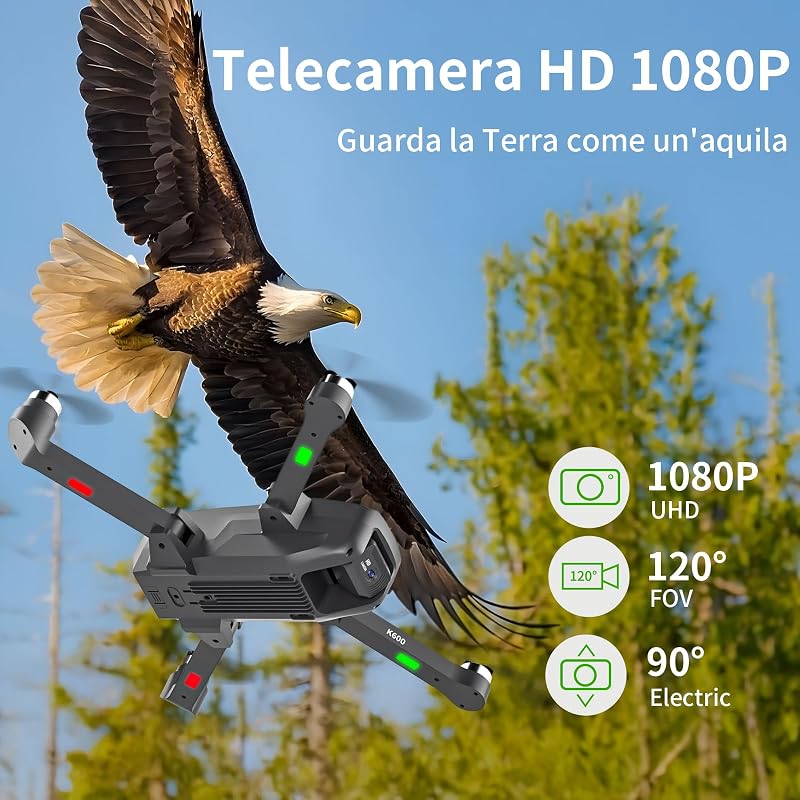 karuisrc K600 4K UHD Drón - Kettős Kamerával, Cserélhető Akkumulátorral, Wifi Kapcsolattal, Könnyű Irányítással